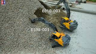 Volvo RC Excavators power comparison  E010 VS E598 [upl. by Annayi]