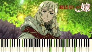 Mahoutsukai no Yome  Lindels Song  Piano amp Orchestral  PianoPrinceOfAnime  Synthesia [upl. by Rodd861]