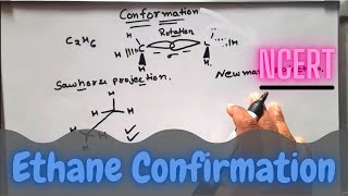 Ethane Conformation Explained with Sawhorse and Newman projection in Hindi [upl. by Clements]