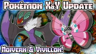 Pokémon X amp Y Noivern and Vivillon New Pokémon [upl. by Cerveny]