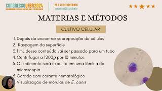 Cultivo celular e produção de antígeno de Ehrlichia canis [upl. by Barris128]