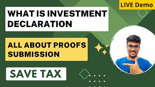 What is Investment Declaration for Income Tax Investment Proof Submission  Form 12BB 2024 Hindi [upl. by Yeffej]