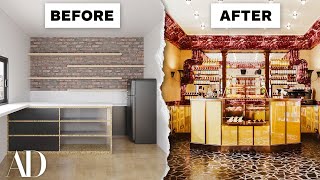 3 Interior Designers Transform the Same Cozy NYC Café  Space Savers  Architectural Digest [upl. by Maddi952]