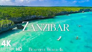 Zanzibar 4K  A Captivating Tour of Tanzanias Pristine Paradise  Calming Music [upl. by Airun]