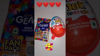 Kinder joy chocolate box gems chocolate popsicleyoutubeshortskinderjoytrendingviralvideoshorts [upl. by Drain]