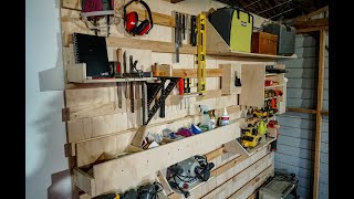 DIY French Cleat Tool Storage Wall  Ultimate Workshop Organization Solution [upl. by Audie]