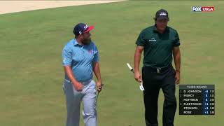 Phil Mickelson takes 2 stroke penalty  US Open 2018 Shinnecock Hills [upl. by Meibers170]