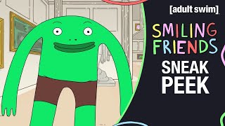 SMILING FRIENDS  S1E2 Sneak Peek Helping Mr Frog  adult swim [upl. by Rhiamon]