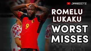 Romelu Lukaku  Worst Misses Compilation😱 [upl. by Acsicnarf]