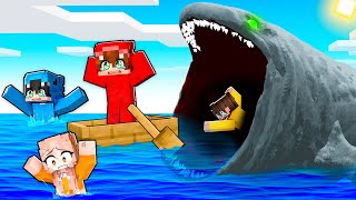 Sobreviviendo al Monstruo Marino GIGANTE en Minecraft [upl. by Nel533]