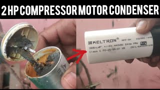 2HP compressor motor condenser changing Tamilcompressor motor capacitor changing TamilDMSzone [upl. by Rohn842]