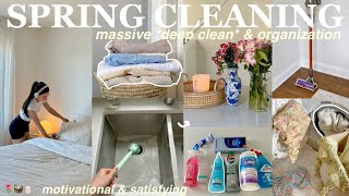 massive SPRING CLEANING  ORGANIZATION🧼🌷 deep cleaning video 2024  very satisfying  motivating [upl. by Onimixam]