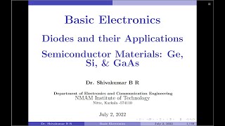 Tutorial 1 Semiconductor Materials Ge Si and GaAs [upl. by Arteid106]