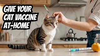 How to Give vaccination Injection to your Cat at Home pethealth mustwatch nobivac [upl. by Oaht]