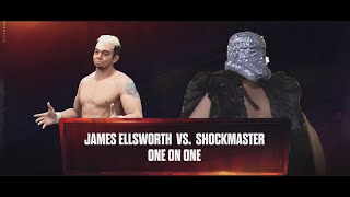 WWE 2K24 James Ellsworth VS The Shockmaster [upl. by Amikat283]