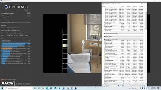 Cinebench R23 run 5600x stock settings monitoring with hwinfo64 [upl. by Wake]