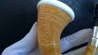 DETAILED CARVED CPW CALABASH PIPE [upl. by Zsazsa]