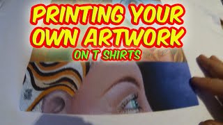 Printing Your Own Artwork On T Shirts [upl. by Nadnerb721]