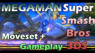 Super Smash Bros 3DS Megaman Moveset  Gameplay [upl. by Avan]