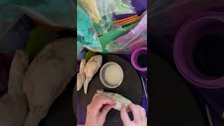 Easy Papier Mâché Paper Napkin Gourd Texture with Liquid Starch [upl. by Elbart]