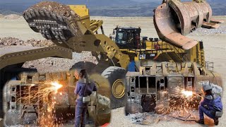 Monster Rebuild Power clamp of wheel loader Caterpillar burn and joints [upl. by Adalbert]