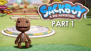 SACKBOY A BIG ADVENTURE Gameplay Walkthrough Part 1 PlayStation 5 4K 60fps [upl. by Erbua]