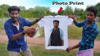 How to Print Any Photo on Tshirt 💯இனி நம்ம போட்டோ நம்ம T shirt ல தெறிக்க விடலாம் Sathish [upl. by Terrence600]