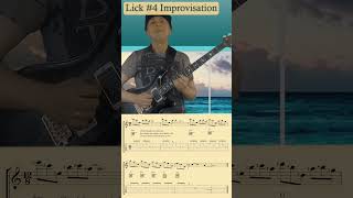 INTERVALLIC Am GUITAR LICK IN SEQUENCE guitar guitarlesson intervallic lick sequence music [upl. by Ahgem]