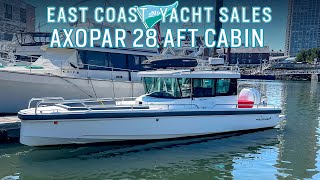 Axopar 28 Cabin w Aft Cabin SOLD  Osprey Walkthrough Tour [upl. by Ardnot]