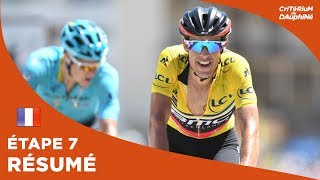 Résumé  Étape 7  Critérium du Dauphiné 2017 [upl. by Adamok]