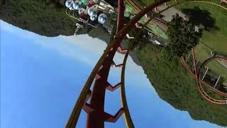 ハリケーン姫センRollerCoasterRideView Hurricane Japan Himeji [upl. by Annahahs]