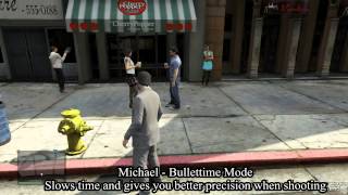 GTA V  Each Characters Special Abilities [upl. by Nwahsid]