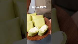 The Perfect Dessert  Pandan Crepe with Durian Cream [upl. by Amersham4]