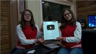 Olsa amp Olta Miftari  YouTube Silver Play Button [upl. by Esdnyl763]