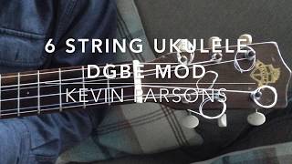 Favilla Dulcet Guitarette mod 6 string Baritone Ukulele DGBE [upl. by Animor947]