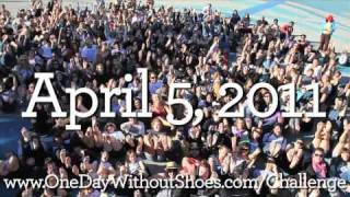 One Day Without Shoes 2011 Barefoot Challenge [upl. by Jarad]