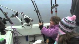 Brown Trout Fishing Lake Ontario with ReelSilver Charters 4192011 [upl. by Cassie]