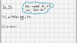 Beräkna delen med procent [upl. by Nediarb]