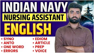 Indian Navy SSR Medical Assistant English Class1 II Navy Medical Assistant Topic Wise English Test [upl. by Ainex]