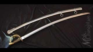 Cold Steel US 1860 Heavy Cavalry Saber Review and Cutting Test [upl. by Neeoma631]