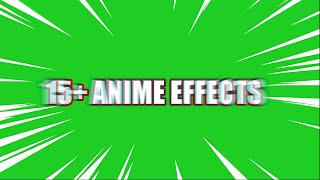 Green Screen Anime 15  Effects 4K  Free Download Link [upl. by Ashton]