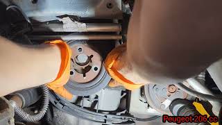 Peugeot 206cc timing belt and water pump replacement guide [upl. by Schrick340]