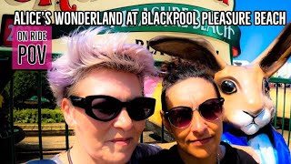 Alices Wonderland at Blackpool Pleasure Beach on ride POV [upl. by Lenee996]