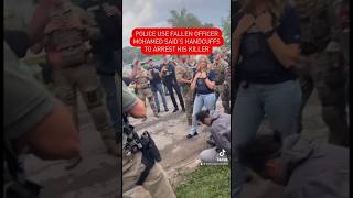 Police use fallen officers handcuffs to arrest his killer [upl. by Nalyad226]