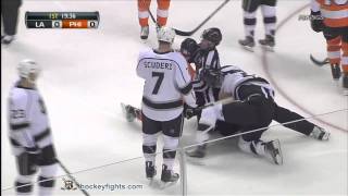 Dustin Penner vs Zac Rinaldo Oct 15 2011 [upl. by Gundry545]