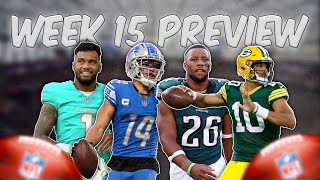 Sunday NFL Game Breakdowns Week 15 Football Statistical Breakdowns [upl. by Ayatnahs]