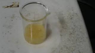 Synthesis of Cisplatin Part 4 Mixing cisdiamminediiodoplatinumII with silver sulfate [upl. by Erbe]