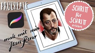 Procreate Tutorial Portrait malen deutsch [upl. by Eberto]