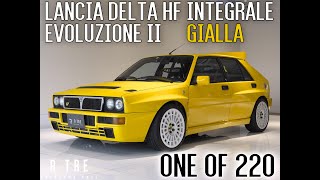 LANCIA DELTA HF INTEGRALE EVOLUZIONE II GIALLA 車輌紹介 [upl. by Estrin]