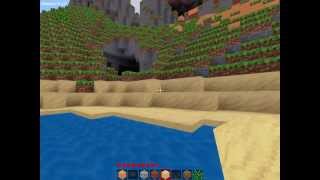 Minetest Minecraft clone first game test [upl. by Oremodlab]